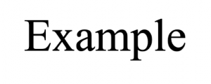Serif font contains a stroke at the end of a letter's stem.