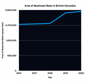 A line graph illustrating average contrast, with a blue line on a black background.