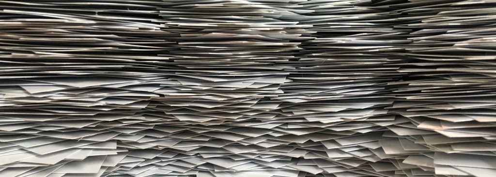 A pile of paper
