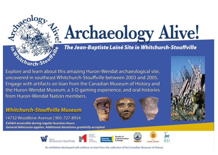 This is a welcome screen from the Whitchurch-Stouffville Museum & Community Centre and takes you to a virtual exhibit online.