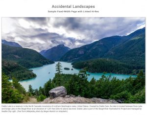 Fixed-width web page