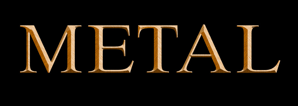 Example of metal type effect