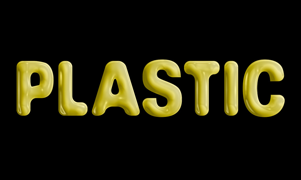 Example of plastic type effect