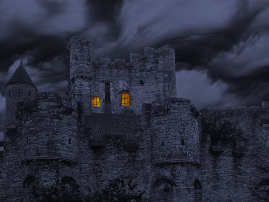 The same previous image, edited in Photoshop looking like it was taken in the night.