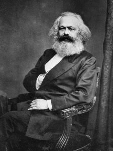Black and white photograph of Karl Marx.