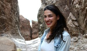 An image of Nisha Toomey outdoors wearing a blue shirt