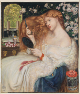 Woman with auburn hair