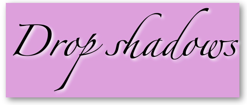 Drop shadow example image