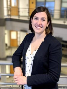 This is an image of Maude Perreault, a Registered Dietitian and professor. Her welcoming expression reflect her commitment to equity and transformation within dietetic education and practice.