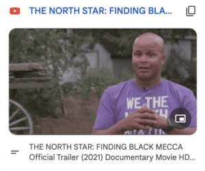 Clicking this video will take you to the Truly Canadian Stories documentary trailer: The North Star: Finding Black Mecca at youtube.com