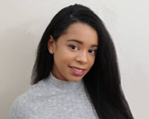 An image of Bianca Cordiero, a Registered Dietitian. Her passion for health equity and diverse care is reflected in her grounded, engaging demeanor.