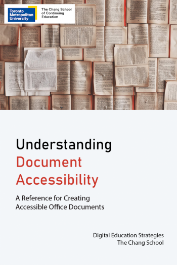 Cover image for Understanding Document Accessibility