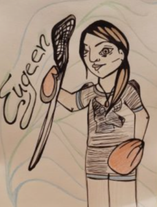 A hand drawn image of Eugeen by Miranda Black