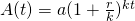 A(t)=a(1+\frac{r}{k})^{kt}