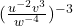 (\frac{u^{-2}v^3}{w^{-4}})^{-3}