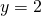 y = 2