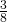 \frac{3}{8}